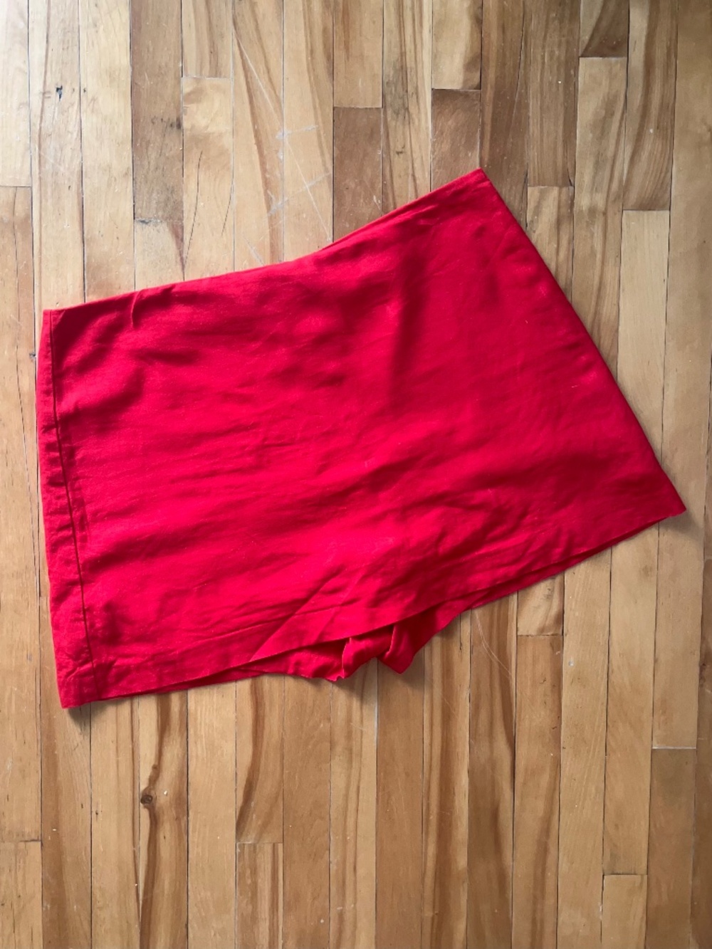 A-line mini skort in linen blend - Gap Size M